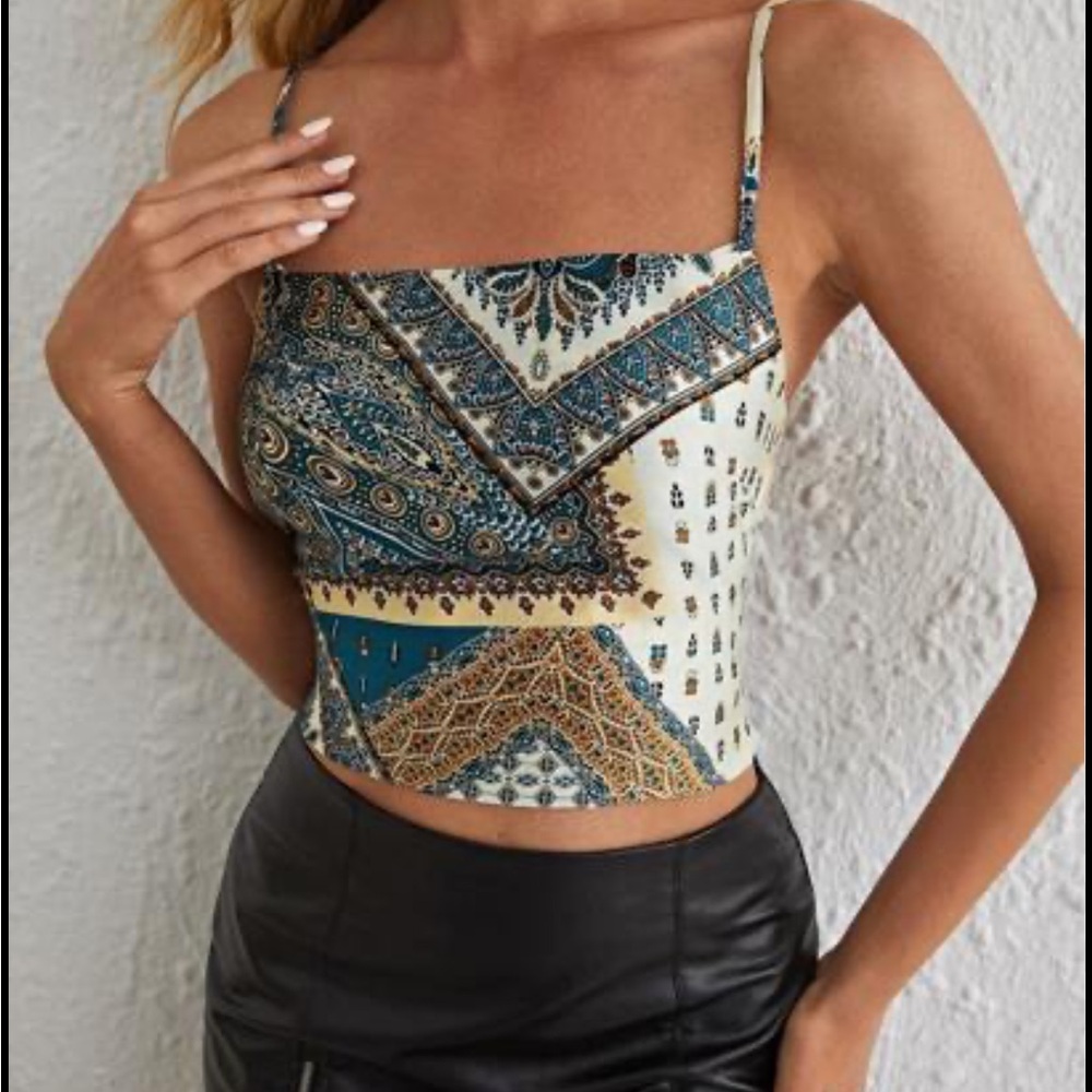 🔥Bohemian Patchwork Print Women's Top